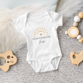 Body Para Bebé El sol personalizado de la mamá