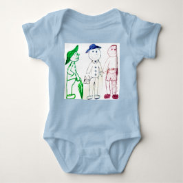 Body Para Bebé el Sr. Paraguas y sus dos amigos