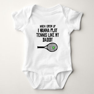 Body Para Bebé El tenis del juego tiene gusto de mi papá