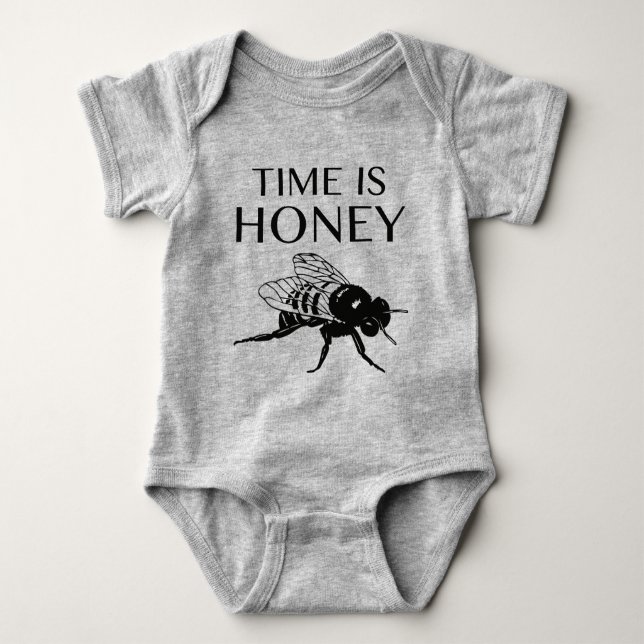 Body Para Bebé El tiempo es miel (Anverso)