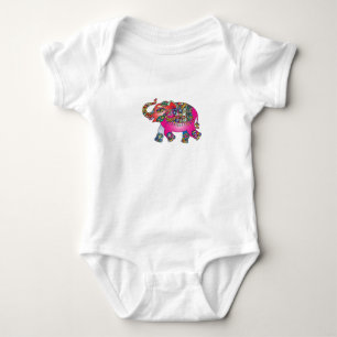 Body Para Bebé El tierno elefante personalizado indio