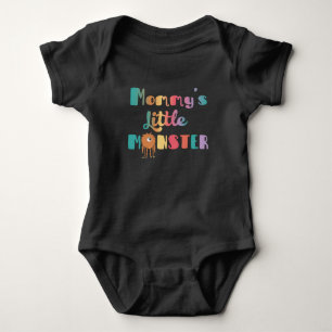 Body Para Bebé El traje de bebé de mamá es un monstruo pequeño