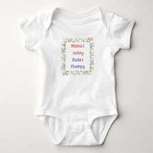 Body Para Bebé El traje de bebé de mamá y papá.