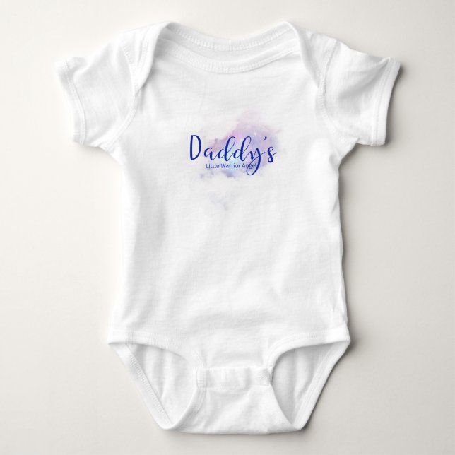Body Para Bebé El traje de bebé de un pequeño ángel de guerra de  (Anverso)