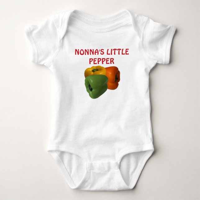 Body Para Bebé El traje de bebé pimienta de Nonna (Anverso)