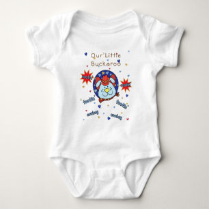 Body Para Bebé El traje de bodysuit "Tootin' Cowboy" personalizad