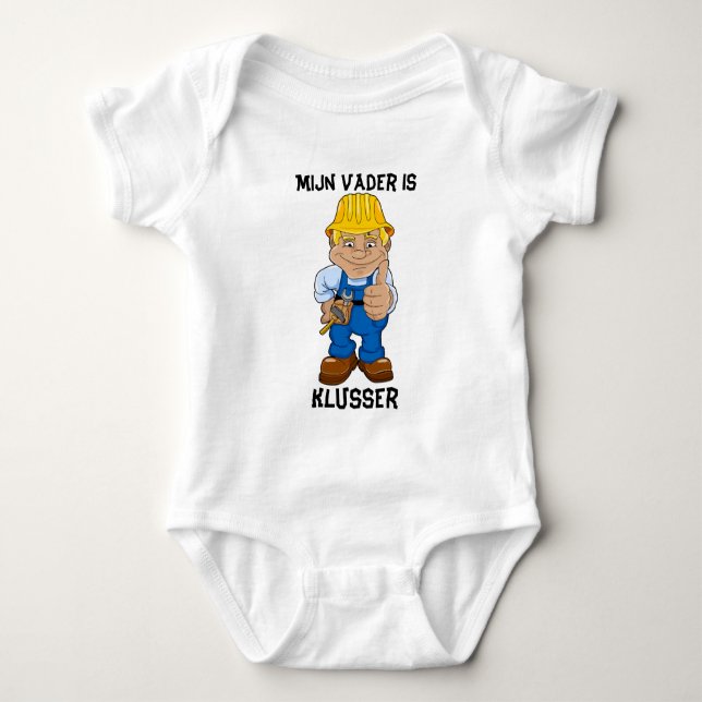 Body Para Bebé El vader de Mijn es klusser (Anverso)