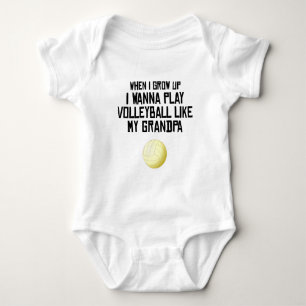 Body Para Bebé El voleibol tiene gusto de mi abuelo