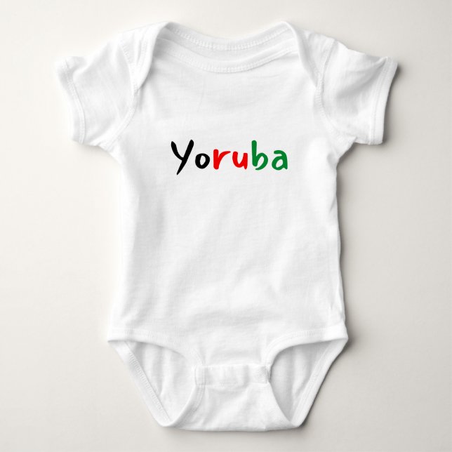 Body Para Bebé El yoruba chiquito (Anverso)