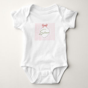 Body Para Bebé Eleanor Baby Nursery Gingham Personalizado
