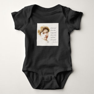Body Para Bebé Eleanor Roosevelt y Grandes Mentes Cita