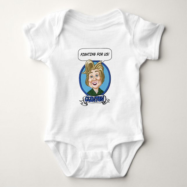 Body Para Bebé Elección 2016 de Hilary Clinton (Anverso)