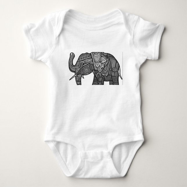 Body Para Bebé Elefante (Anverso)