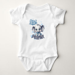 Body Para Bebé Elefante Azul Cutie - Pequeño cacahuete