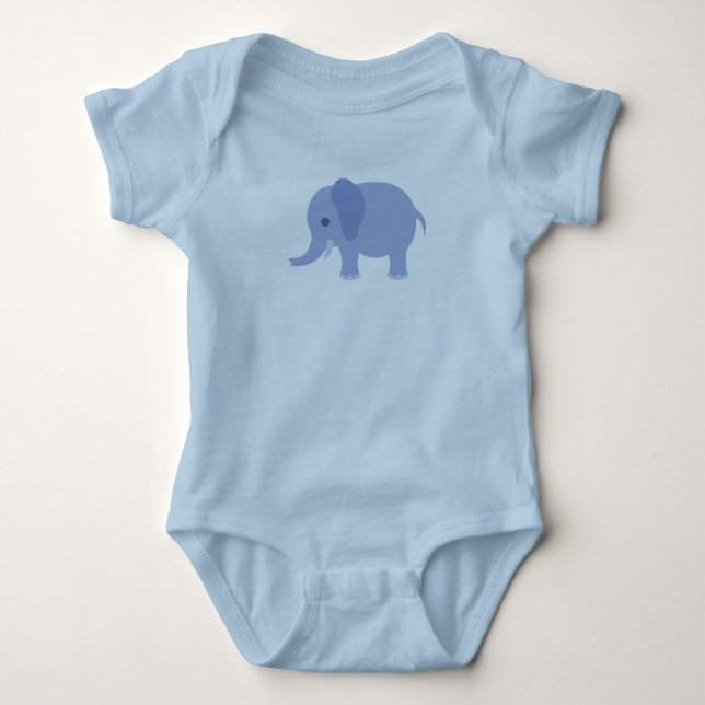 Body Para Bebé Elefante bebé (Anverso)