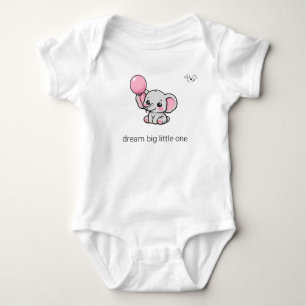 Body Para Bebé Elefante Chibi Adorable Sueña en Grande Pequeño Cu