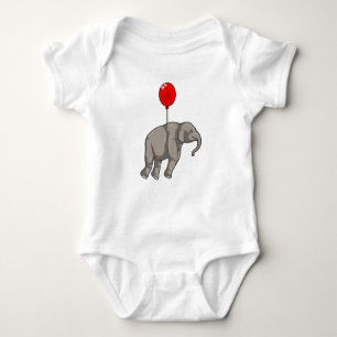 Body Para Bebé Elefante con globo