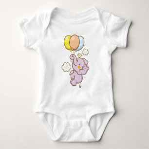 Body Para Bebé Elefante con traje de bebé globo