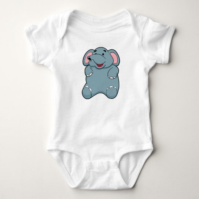 Body Para Bebé Elefante Cute (Anverso)