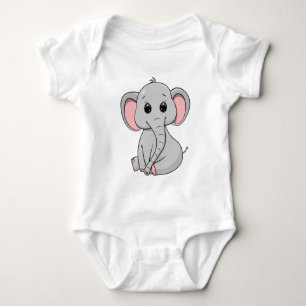 Body Para Bebé Elefante Cute