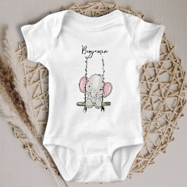 Body Para Bebé Elefante Cute