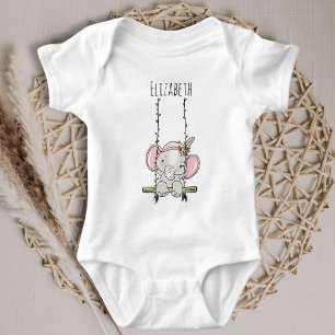 Body Para Bebé Elefante Cute