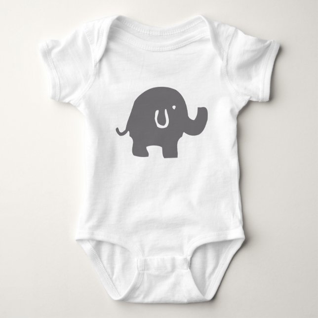 Body Para Bebé Elefante Cute (Anverso)