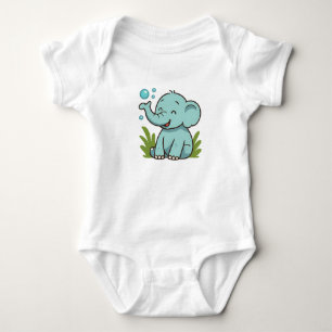 Body Para Bebé Elefante de burbujas Bebé Tee Tiny Smiles