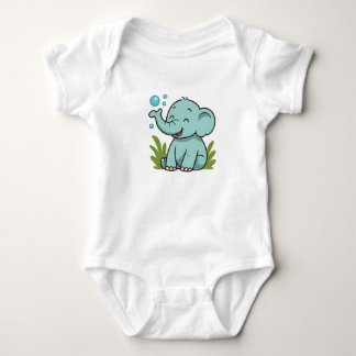 Body Para Bebé Elefante de burbujas Bebé Tee Tiny Smiles