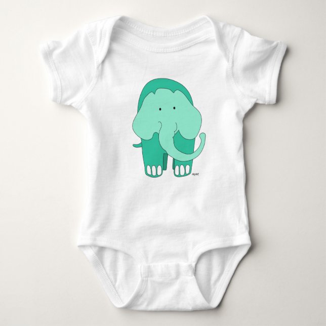 Body Para Bebé Elefante personalizado (Anverso)
