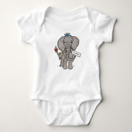Body Para Bebé Elefante y bebé personalizados