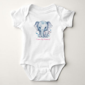 Body Para Bebé Elefantes de bebé y mami superadorables