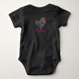 Body Para Bebé Elegancia Azul Dorada 