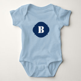 Body Para Bebé Elegant Baby Bodysuit with Simple Monogram 