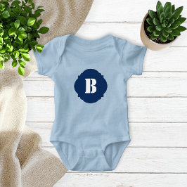 Body Para Bebé Elegant Baby Bodysuit with Simple Monogram 