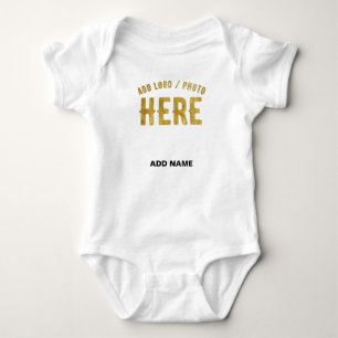 BODY PARA BEBÉ ELEGANTE MODERNO PERSONALIZABLE BLANCO VERIFICADO 