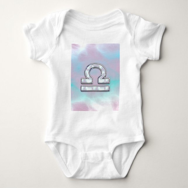 Body Para Bebé Elegante Rótulo Libra Zodiac Madre del Estilo de l (Anverso)