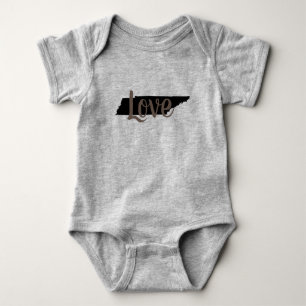 Body Para Bebé elegante TENNESSEE AMOR en letra