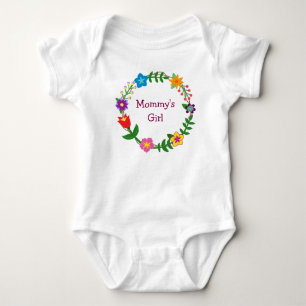 Body Para Bebé Elegante y lindo amor de niña para mamá flores