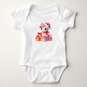 Body Para Bebé Elegantes Navidades Unicorn