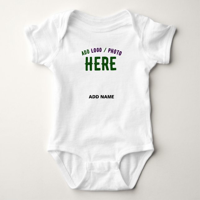 BODY PARA BEBÉ ELEGANTES PERSONALIZABLES BLANCOS MODERNOS VERIFIC (Anverso)