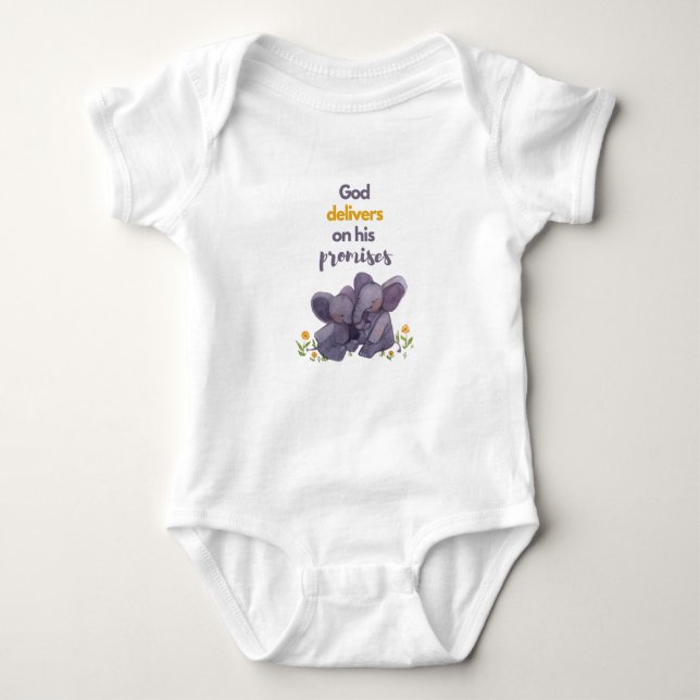 Body Para Bebé Elephant Baby Bodysuit (Anverso)