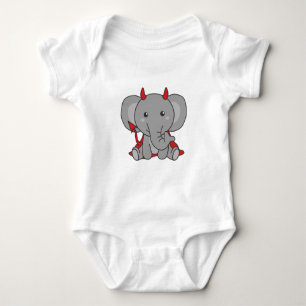 Body Para Bebé Elephant Halloween Cute Devil Kids Witches Costume