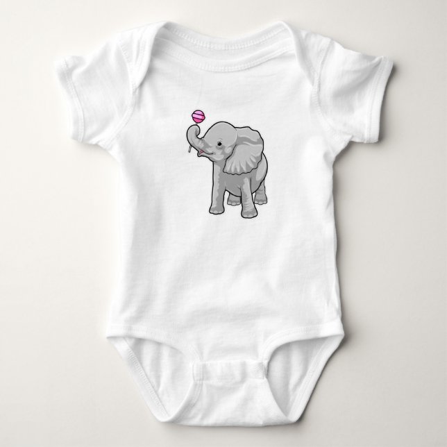 Body Para Bebé Elephant Lollipop (Anverso)