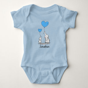 Body Para Bebé Elephant Love Design Baby Shirt Bodysuit