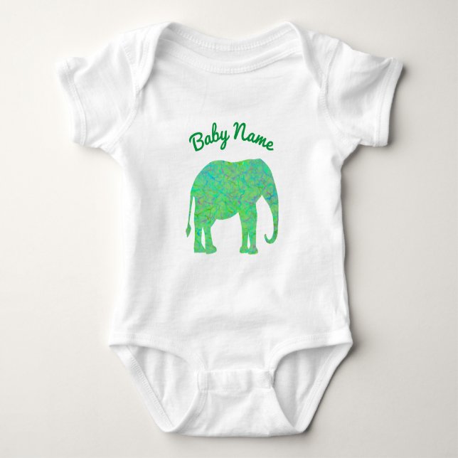 Body Para Bebé Elephant Silhouette (Anverso)