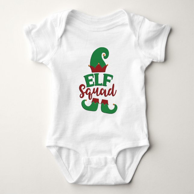 Body Para Bebé Elf Squad (Anverso)
