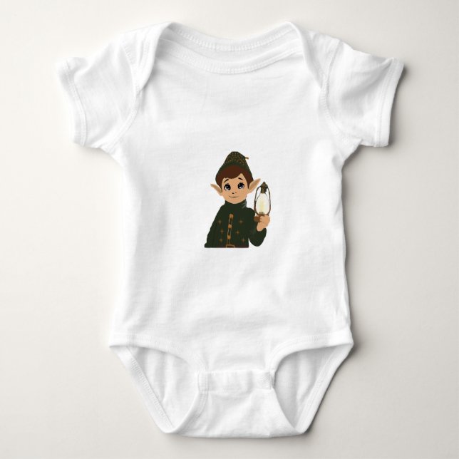 Body Para Bebé Elf Watcher Baby Bodysuit Starry Night Back (Anverso)