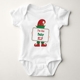 Body Para Bebé Elfo Bebé   Camiseta Personalizada de Navidad para