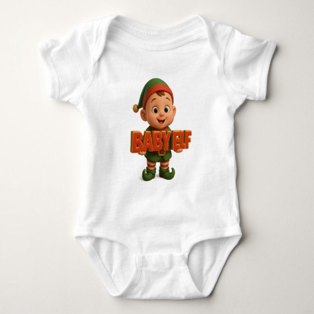 Body Para Bebé Elfo bebé - Edición de Navidad (Anverso)
